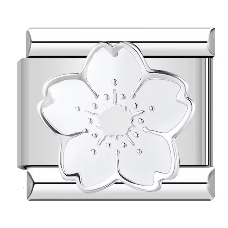 White Flower - Silver