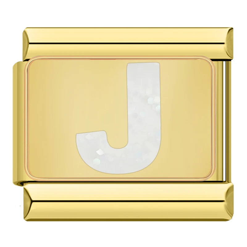 Letter J - Gold