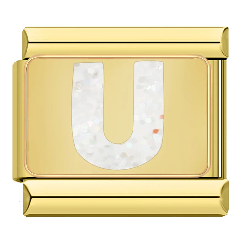 Letter U - Gold