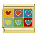 Six Hearts - Gold